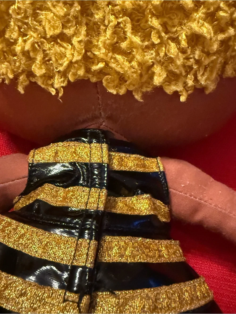 L.O.L. Surprise! Royal Bee Plushwith Gold Curls and Black & Gold Striped Dress